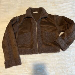 12th Tribe Faux Suede Jacket
